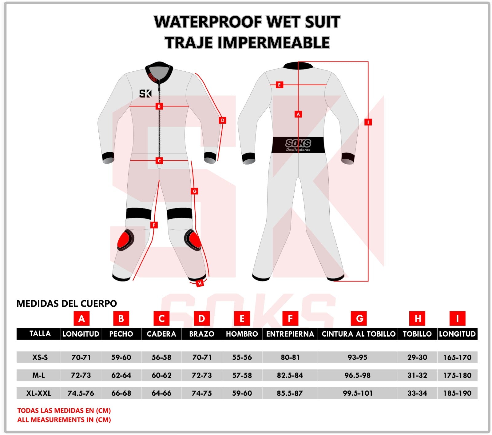 TRAJE AGUA ENTERO | SK SOKS XS/S