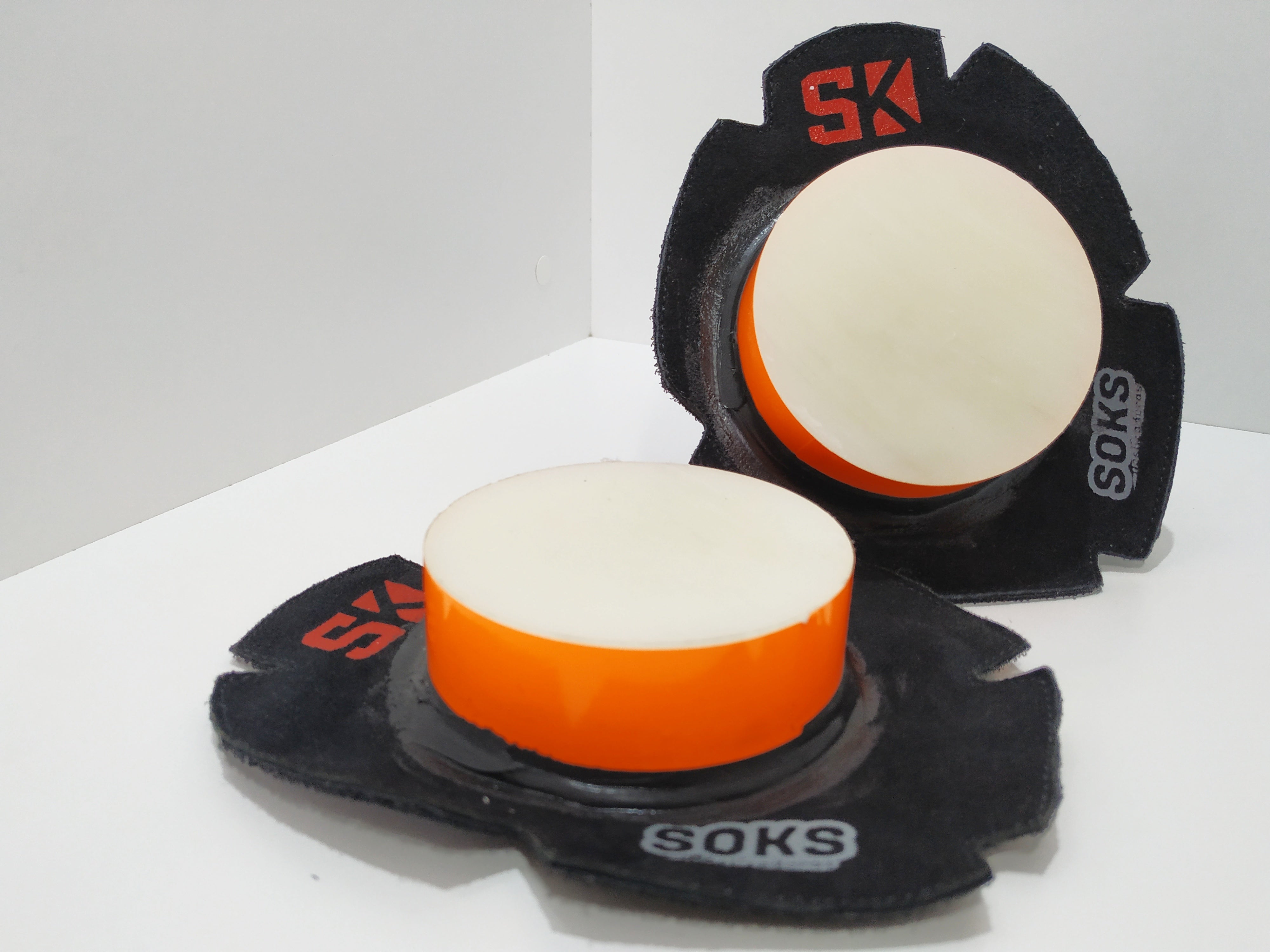 PISTA | NYLON  BLANCO | LATERAL NARANJA